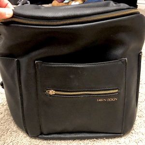 Fawn Design Black Diaper Bag